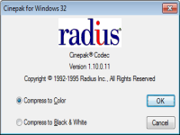Cinepak Codec screenshot